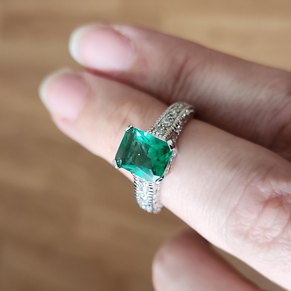 ✨ Emerald Dreams ✨ - Gorgeous women's ring - Picture 5 of 5